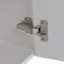 Meuble-lavabo mural 18 po avec lavabo en résine blanche et porte d'armoire à fermeture en douceur 18 po-254430357