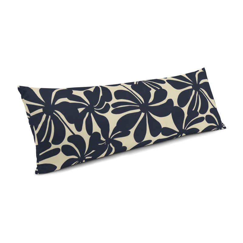 Housse de coussin rectangulaire d'extérieur Night&Daisy Night and Daisy, 14 po x 48 po