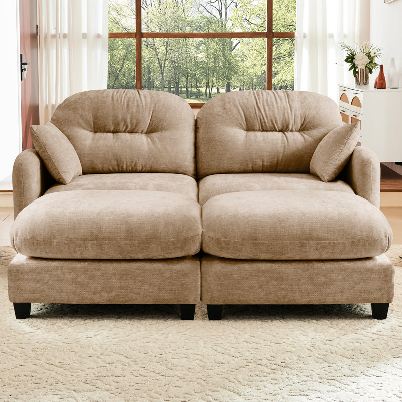 Coussins en chenille Camel 2 Cloud, 2, Chameau