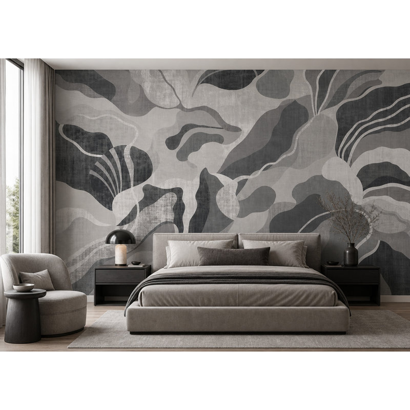 Décoration murale camouflage abstrait, 100 po x 96 po, Peel and Stick