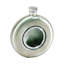 4,5 oz. Flasque ronde en acier inoxydable avec cristaux