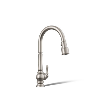 Artifacts® Touchless and Voice-Activated Pull Down Kitchen Sink Faucet with Three-Function Sprayhead