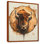 Tête de bison américaine sur verre glissant de Waterloo - art mural bison