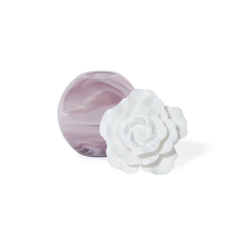 Diffuseur d'huile parfumée en porcelaine Petals, 6,76 oz, Figue vétiver