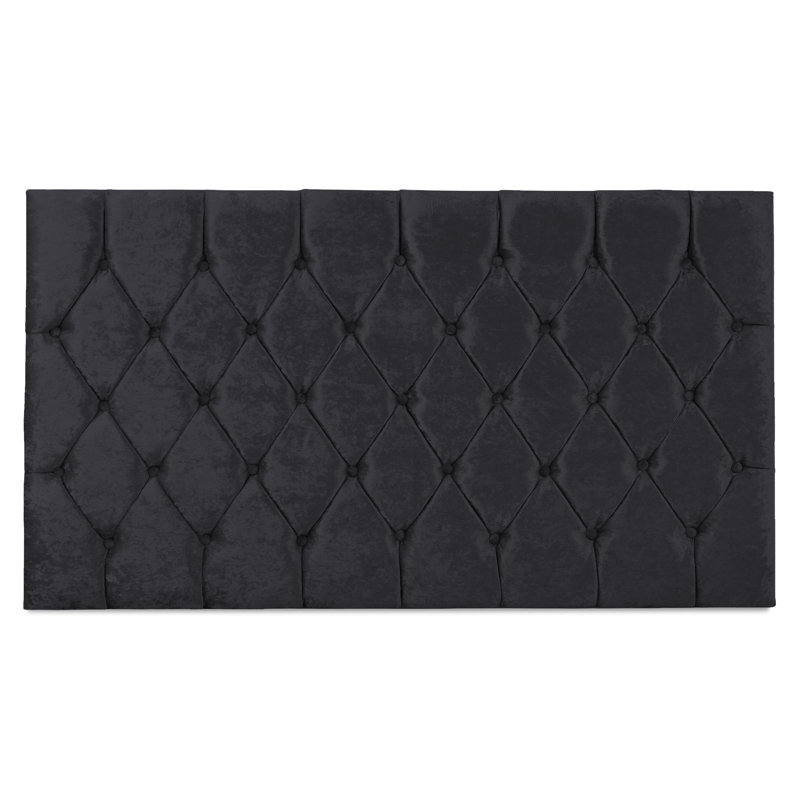 Brenneman Upholstered Headboard, Small Single (2'6), Black