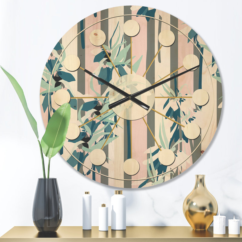 Horloge murale rétro Mid-Century, Moyen