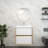 23.4'' Single Bathroom Vanity with Acrylic Top-231461854