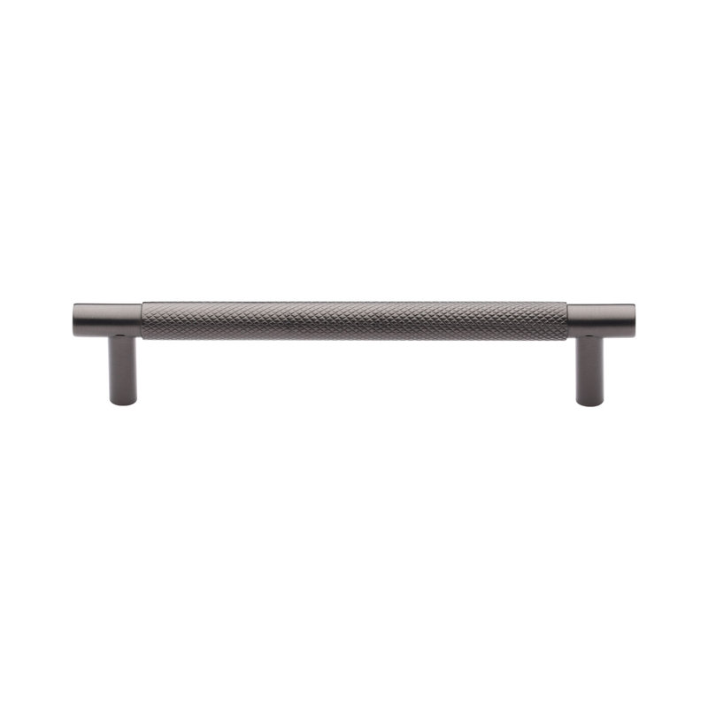 Heritage Brass Signac Heritage Cabinet Pull Partial Knurl Design, Matt Bronze, 9.6cm center to center
