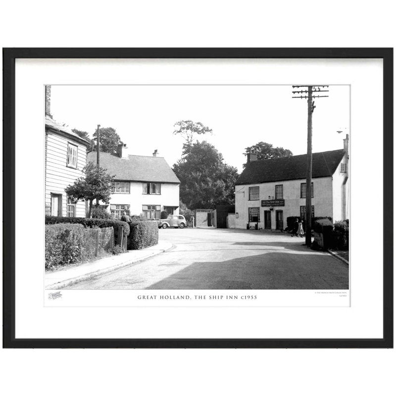 Great Holland, The Ship Inn C1955 by Francis Frith - Single Picture Frame Print, 40cm H x 50cm W x 2.3cm D
