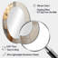 Miroir mural ovale doré et beige Soft Fusion I-1595782464