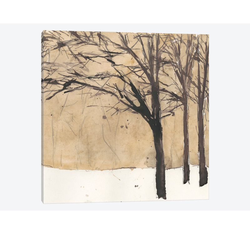 « forest sketch ii », impression sur toile, H 18 po x l 18 po x P 1,5 po, Pas de tapis, Toile tendue