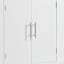 Îlot de cuisine cannelé K&K avec armoire de rangement pour poubelle, prise de courant, support de rangement interne, îlots de cuisine roulants sur 5 roues avec 3 tiroirs, 3 supports latéraux ouverts pour poubelle de 10 gallons-1443141866