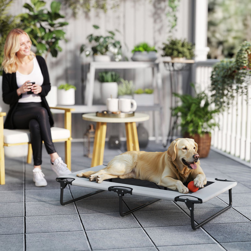 Polyester Pet Bed, Light Grey
