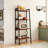Ladder Bookcase, 4 Tier 22" Wide Steel Storage Shelf with Anti-Tip Feature-451450578