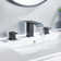 Square Widespread 2-handle Bathroom Faucet with Drain Assembly