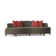 Tinsley 105" Armless Curved Sofa