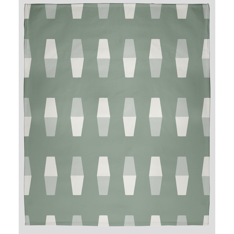 Nantucket Fleece Throw Blanket, 30" W x 40" L, Sage