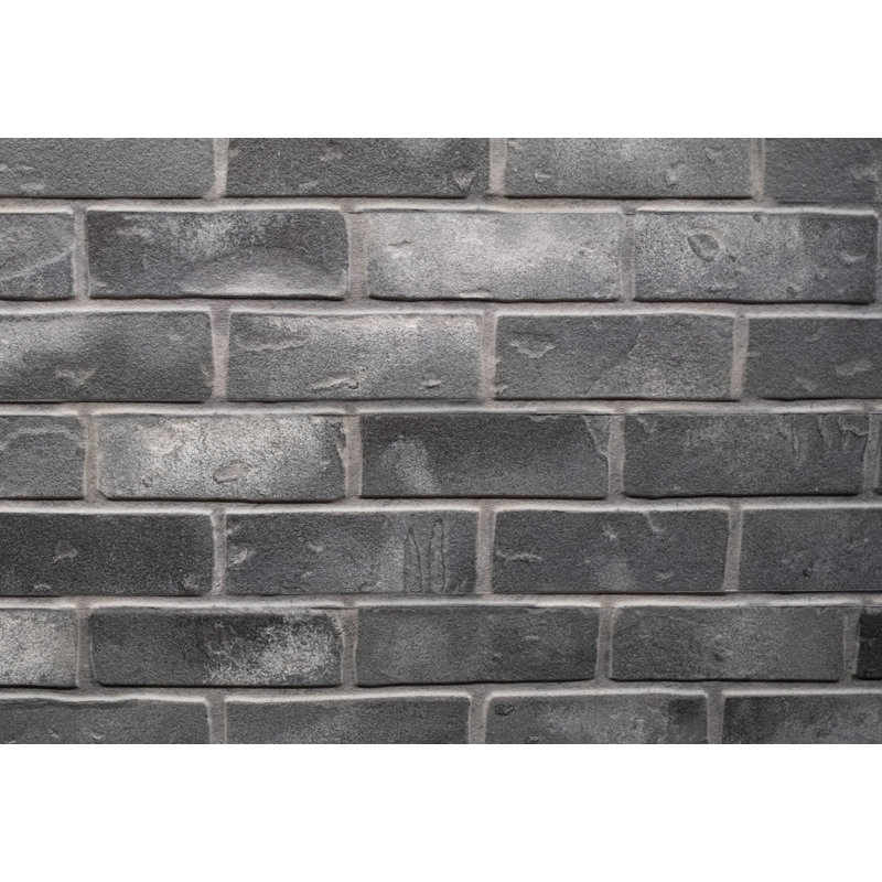 Panneau mural auto-adhésif 5,75 "x 45" Brick, gris