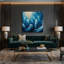 «Coastal Deep Sea Scene», art mural sur toile bleue-1658079492