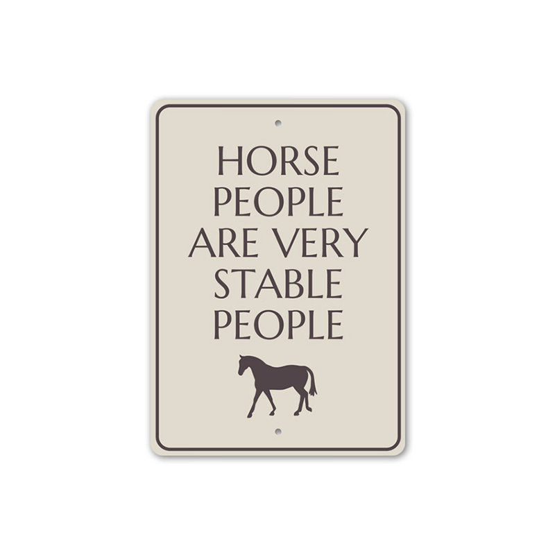 Plaque amusante en aluminium, H 14 po x l 10 po x P 0,04 po