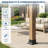 3 Pcs 4x4 Post Base Inner Size 3.6x3.6 Post Anchors 13GA Thick Solid Steel & Black Powder Coated