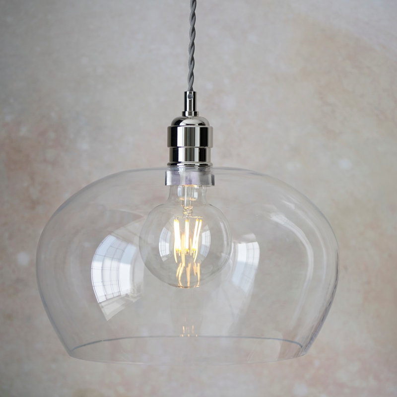 Parson 1 - Light Sphere Pendant, Bright Nickel
