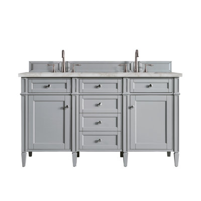 Brittany 60" Double Vanity W/FreePower Wireless Charger