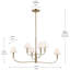  Lustre classique 6 lumières avec accoudoirs ombragés-111187512-111187511