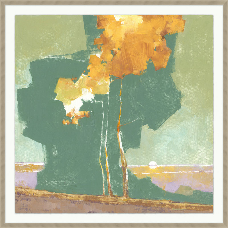 Turning Trees Painting by Lillian August