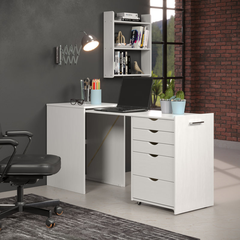 Lauvenia Computer Desk, White