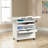 Storage Cabinet With Storage Drawers And Two Adjustable Shelves