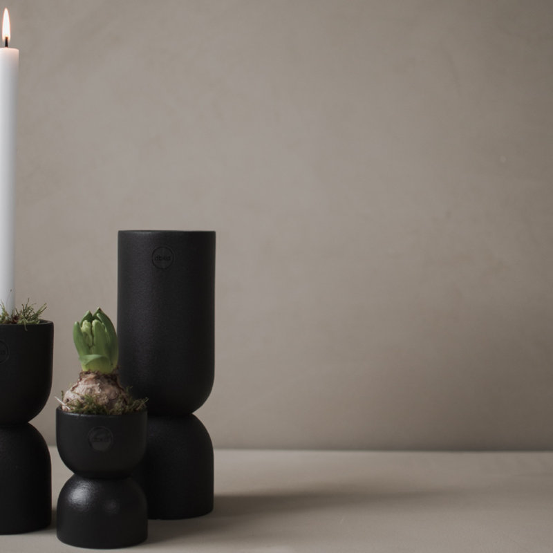 Ashdon Ceramic Table Vase, Black