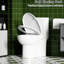 Toilette 1,28, blanc brillant 003, siège économiseur d'eau, siège confortable, hauteur confortable, fermeture douce brillant 003