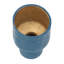 Dany Vase, Crocodile Texture, Watertight Base, 8 Inch Blue Aluminum