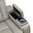 Danykah Leather Console Loveseat Light Gray-204574208
