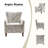 Alikah Armchair with Floral Fabric Pattern-92282185