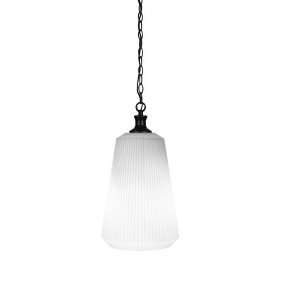 Luminaire suspendu à chaîne avec verre 11 po Carina