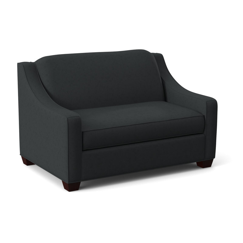 Phillips Upholstered Accent Chair, Empire Mahogany, Ridgecrest Midnight