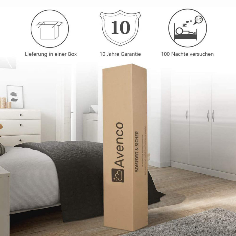 Avenco Foam Mattress, European Double (140 x 200cm)