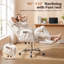 Fauteuil de bureau de direction à dossier haut pour grandes tailles, fauteuil de bureau pivotant ergonomique avec accoudoirs et dossier réglables, blanc-930030225