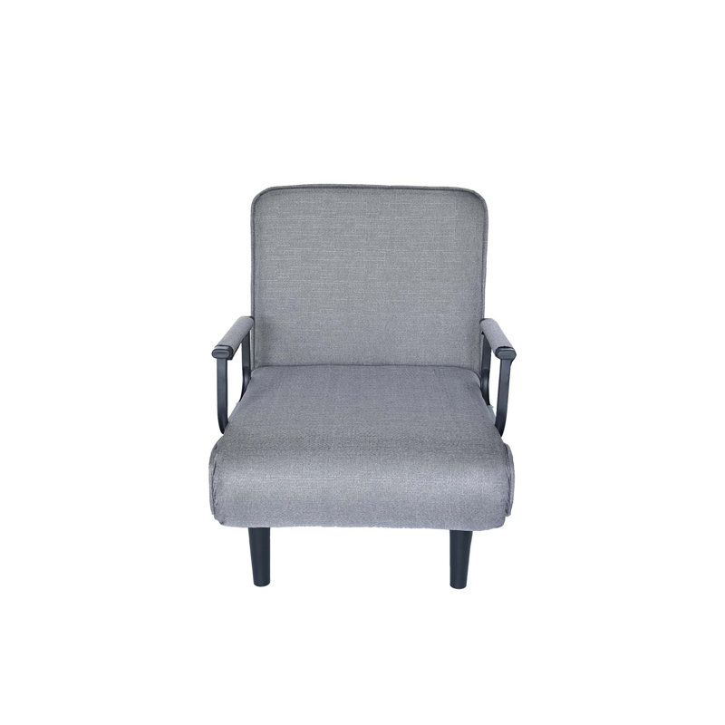 Folding Sofa Chair in Grey, Compact and Comfortable for Versatile Seating and Space-Saving Solutions.