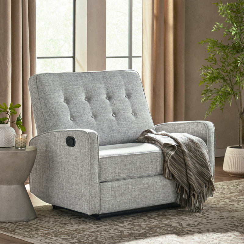 Fauteuil inclinable manuel 47 po de largeur, Gris clair