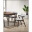 Ensemble 2 pièces de chaises de salle à manger de style Mid-Century moderne, bois d'hévéa massif avec coussins revêtus de tissu, conception unique pour le confort et le style