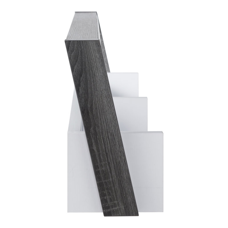 Fresquez 2 Piece Floating Shelf, 16.75" H x 49.5" W x 9" D, Distressed Gray