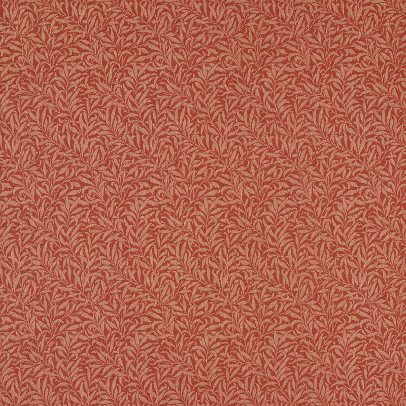 The Little Book of Morris Pure Willow Boughs Weave Cotton Blend Fabric, Russet