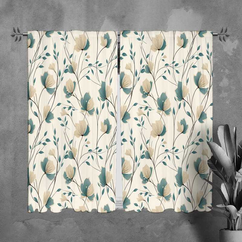 Paire de rideaux obscurcissant en polyester Rondald, L 40 po x L 82 po
