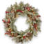 The Holiday Aisle® 24 in. Snowy Bristle Berry Wreath with Battery Operated LED Lights