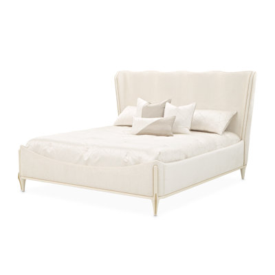  La Terrazza King Panel Bed - Creamy Pearl