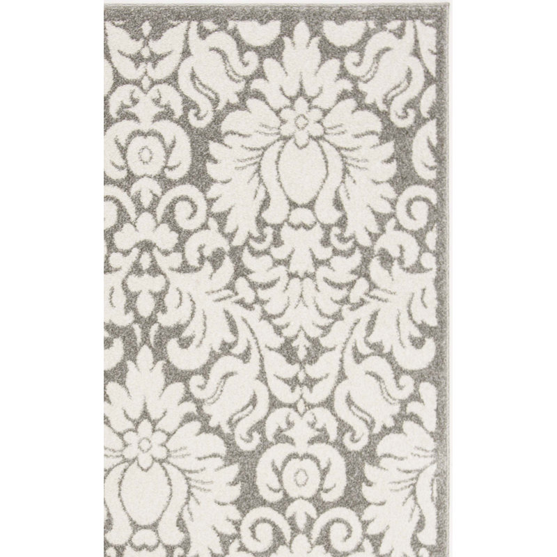 Carman Performance Floral Rug, Rectangle 4' x 6'