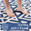 Tapis à texture géométrique luxueux en mousse viscoélastique ultra-douce